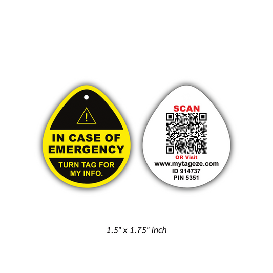 tageze medical id Tag keychain
